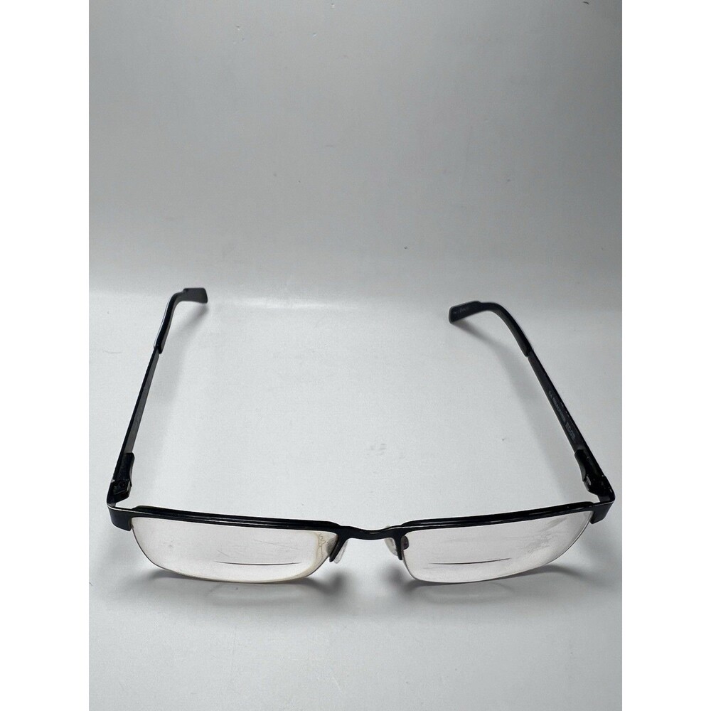 Realtree Eyeglasses Frame Only Edge R719 Black Metal Rectangular Half Rim 57-17 - Picture 2 of 5